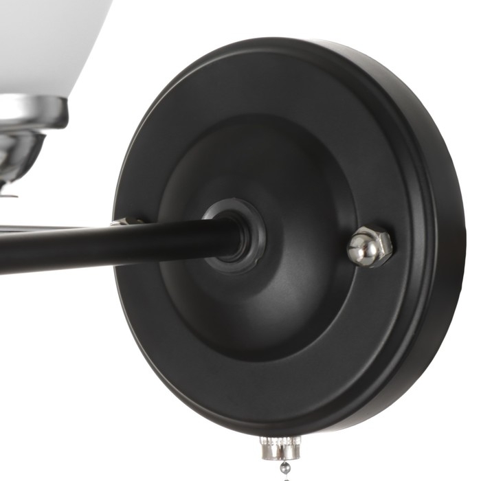 Бра 2019/1 E27 60Вт хром+черный 18х13,5х17 см