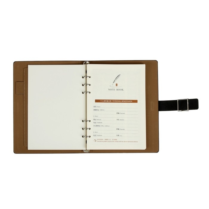 Органайзер Органайзер "NEW" А5, с хлястиком, 92 листа в линейку, обложка кожзам, МИКС