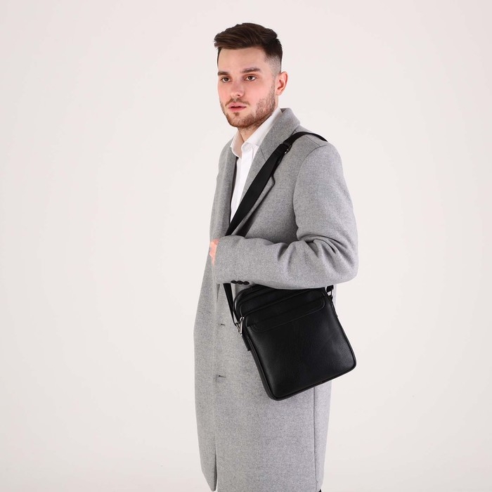 Сумка мужская, цвет чёрный Сумка мужская, цвет чёрный