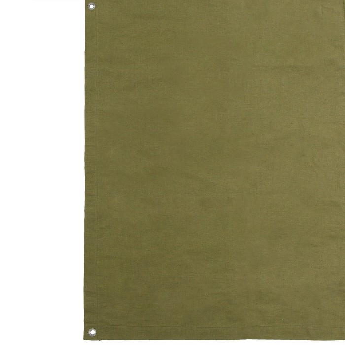 Брезент огнеупорный, 4 × 2 м, плотность 400 г/м², люверсы шаг 1 м, зелёный Брезент огнеупорный, 4 × 2 м, плотность 400 г/м², люверсы шаг 1 м, зелёный