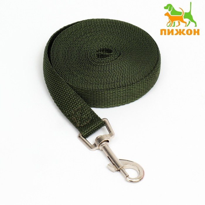 Поводок 5 м х 2 см, зелёный Поводок 5 м х 2 см, зелёный