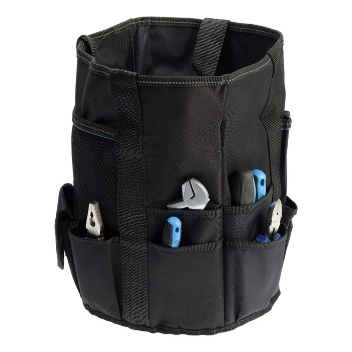 Сумка-органайзер ТУНДРА, круглая, для хранения и переноски инструмента, 19 карманов Сумка-органайзер ТУНДРА, круглая, для хранения и переноски инструмента, 19 карманов
