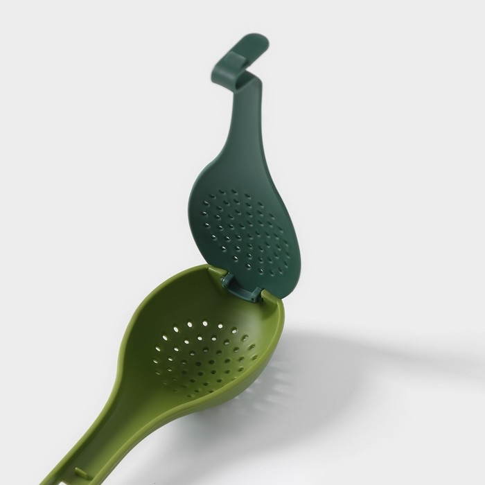 Ложка для варки трав и специй Доляна «Симплекс», 27,3×6,5×3 см, цвет зелёный Ложка для варки трав и специй Доляна «Симплекс», 27,3×6,5×3 см, цвет зелёный