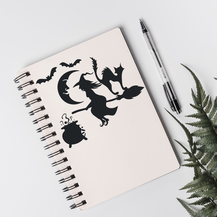 Трафарет пластик "Хэллоуин" 21х29,7 см