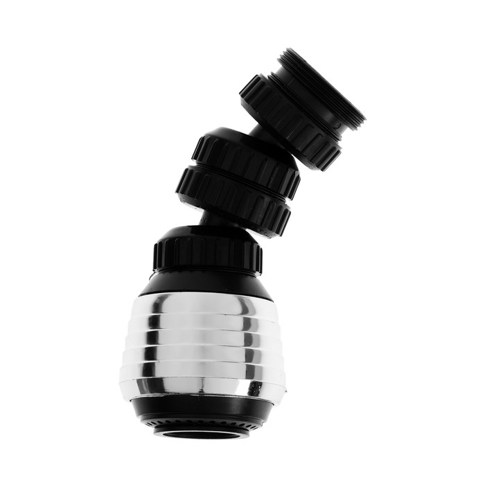 Аэратор ZEIN Z3600, поворотный, на шарнире, 2 режима, хром/черный Аэратор ZEIN Z3600, поворотный, на шарнире, 2 режима, хром/черный