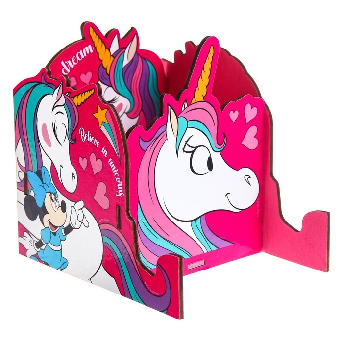 Органайзер для канцелярии, 12х15х16 см, Минни Маус и Единорог Органайзер для канцелярии, 12х15х16 см, Минни Маус и Единорог