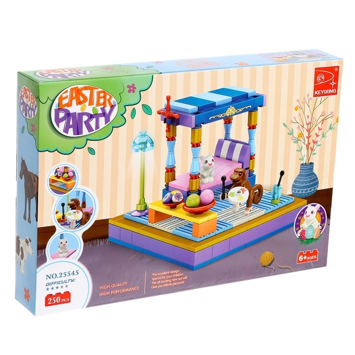 Конструктор «Весна. Спальня и зверята», 250 деталей Конструктор «Весна. Спальня и зверята», 250 деталей