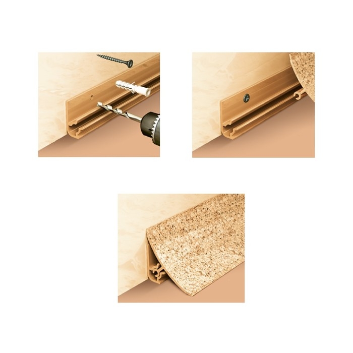 Плинтус для столешницы 3,0м Плинтус для столешницы 3,0м "Идеал", 081 Металлик серебристый