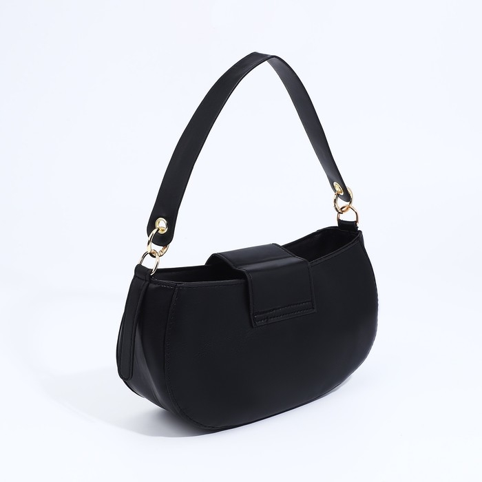 Сумка-багет на молнии, цвет чёрный Сумка-багет на молнии, цвет чёрный