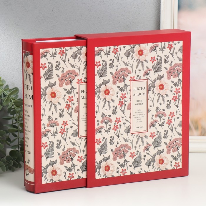 Фотоальбом на 200 фото 10х15 см Фотоальбом на 200 фото 10х15 см "Гербарий" МИКС 26х20,5х5,6 см