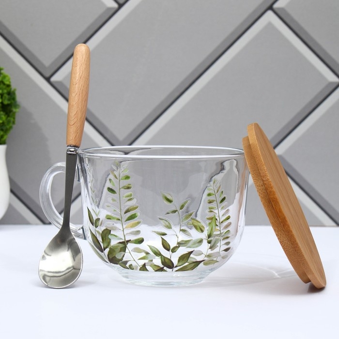 Кружка стеклянная &laquo;Весна&raquo;, 400 мл