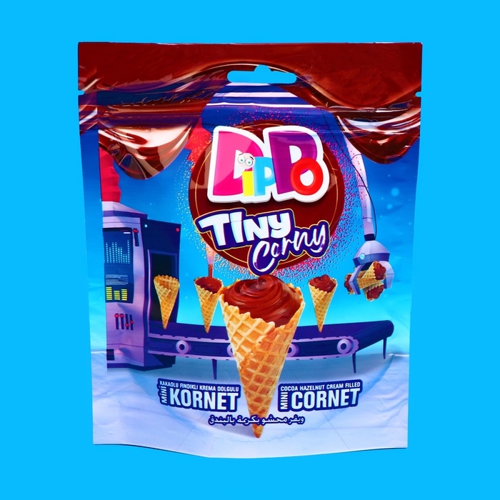 Рожок вафельный, мини, с ореховой начинкой, 70 г Рожок вафельный, мини, с ореховой начинкой, 70 г