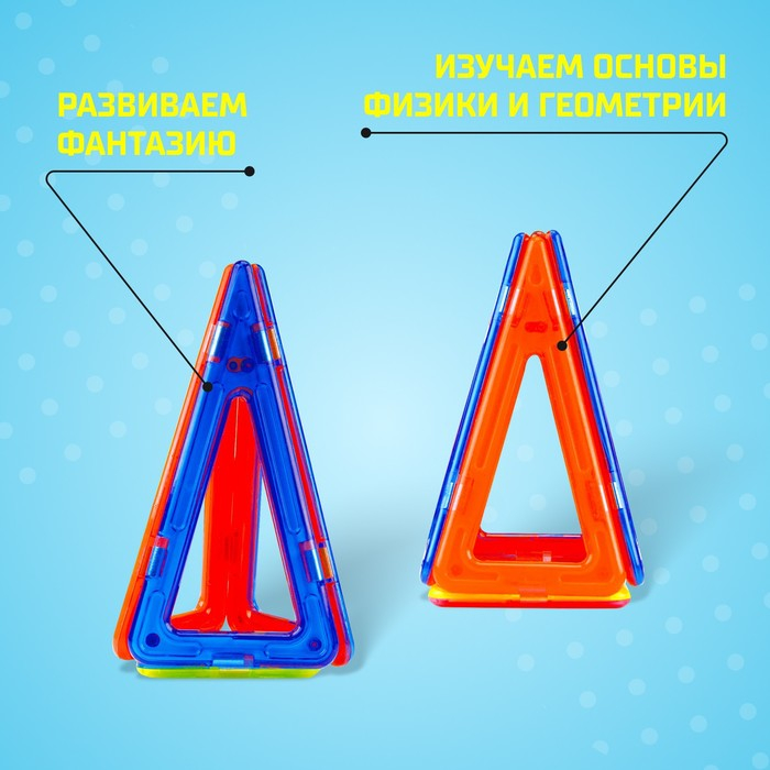 Магнитный конструктор Magical Magnet, 34 детали Магнитный конструктор Magical Magnet, 34 детали