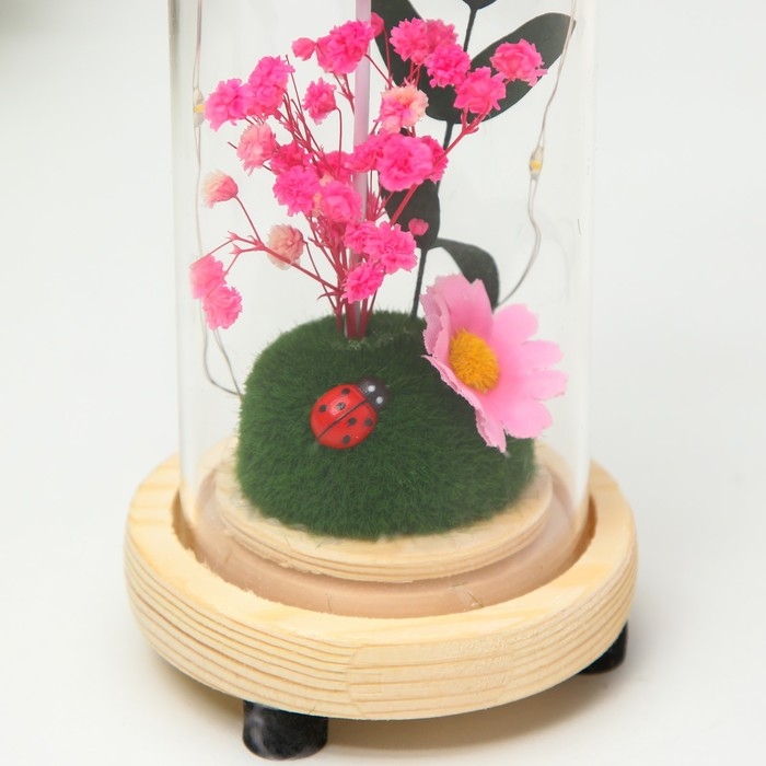 Ночник колба Ночник колба "Летний день" LED от батареек 3хLR44 7,5х7,5х19 см RISALUX