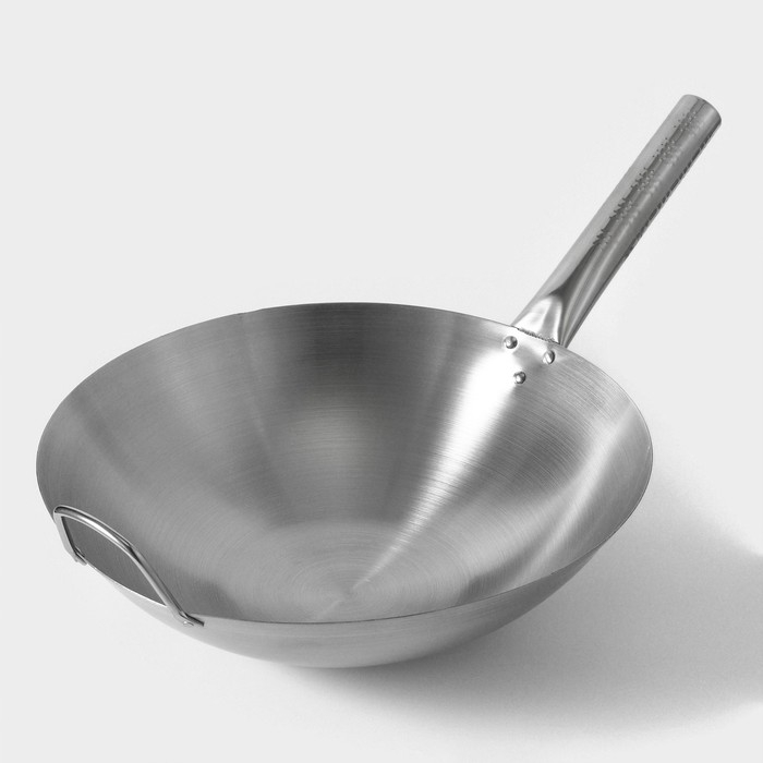 Сковорода-Wok из нержавеющей стали Hanna Knövell Chief, 6 л, d=36 см, с ручкой Сковорода-Wok из нержавеющей стали Hanna Knövell Chief, 6 л, d=36 см, с ручкой