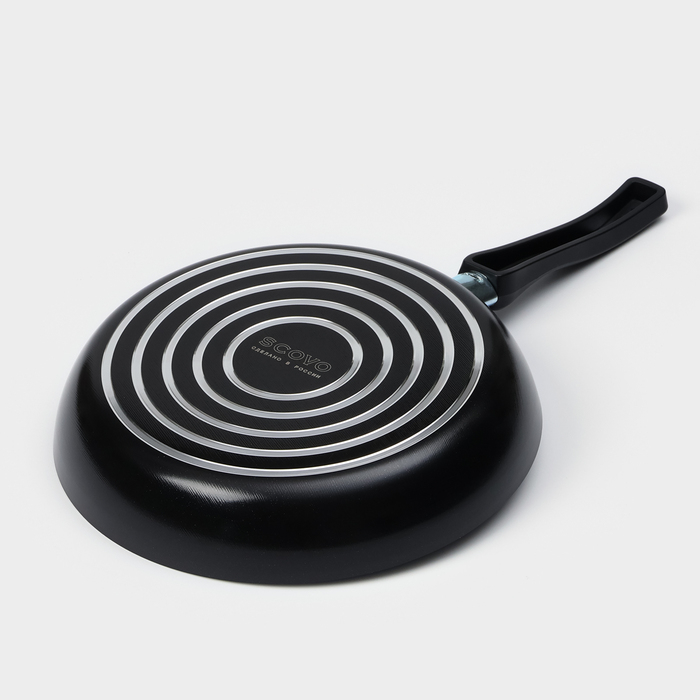 Сковорода Consul, d=24 см, стеклянная крышка, пластиковая ручка, антипригарное покрытие, цвет чёрный Сковорода Consul, d=24 см, стеклянная крышка, пластиковая ручка, антипригарное покрытие, цвет чёрный