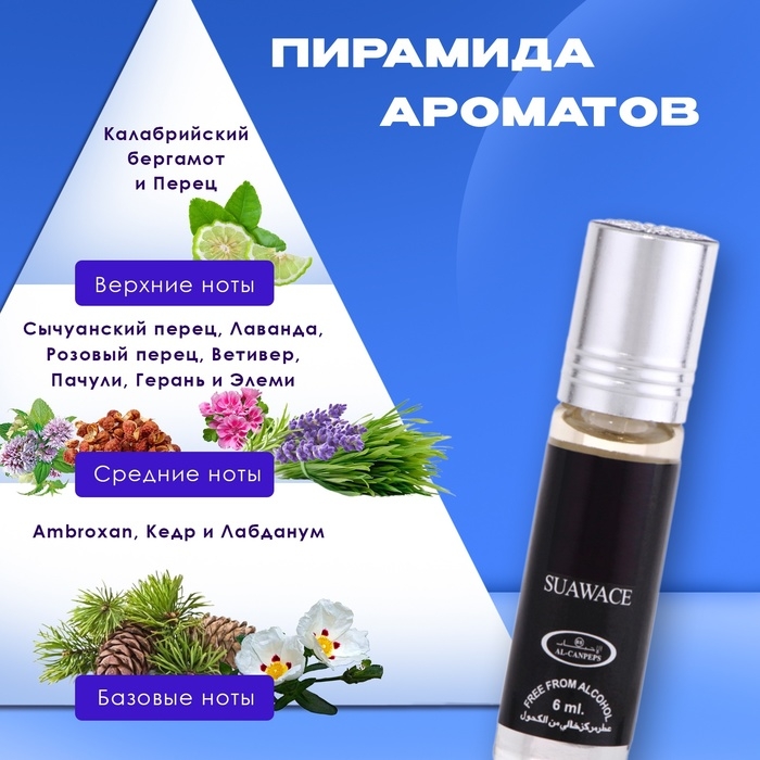 Духи масляные мужские Suawace, 6 мл Духи масляные мужские Suawace, 6 мл