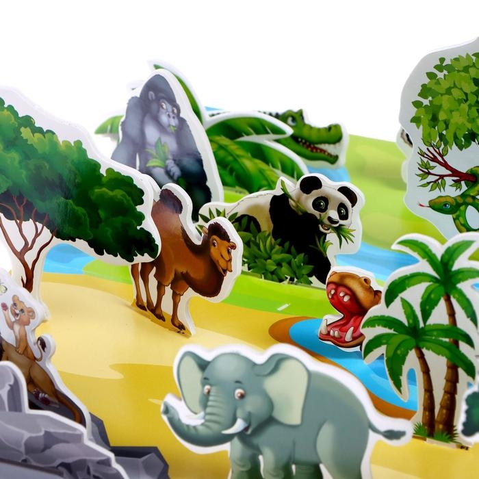 3D конструктор «Где живут животные», 30 деталей 3D конструктор «Где живут животные», 30 деталей