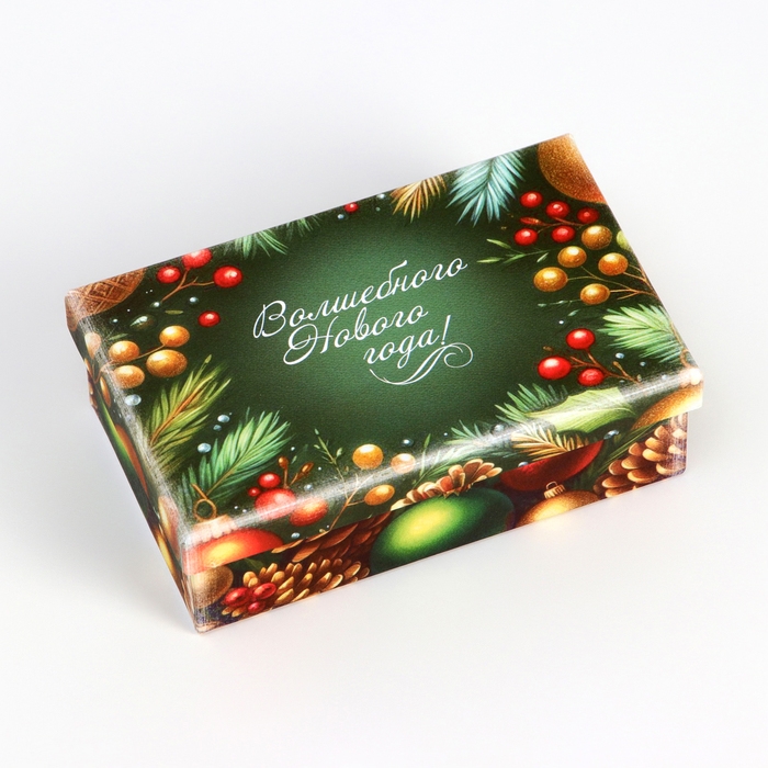 Набор подарочных новогодних коробок 10 в 1 Набор подарочных новогодних коробок 10 в 1 "Ёлочные игрушки", 32,5 х 20 х 12,5 - 12 х 7 х 4 см. Новый год