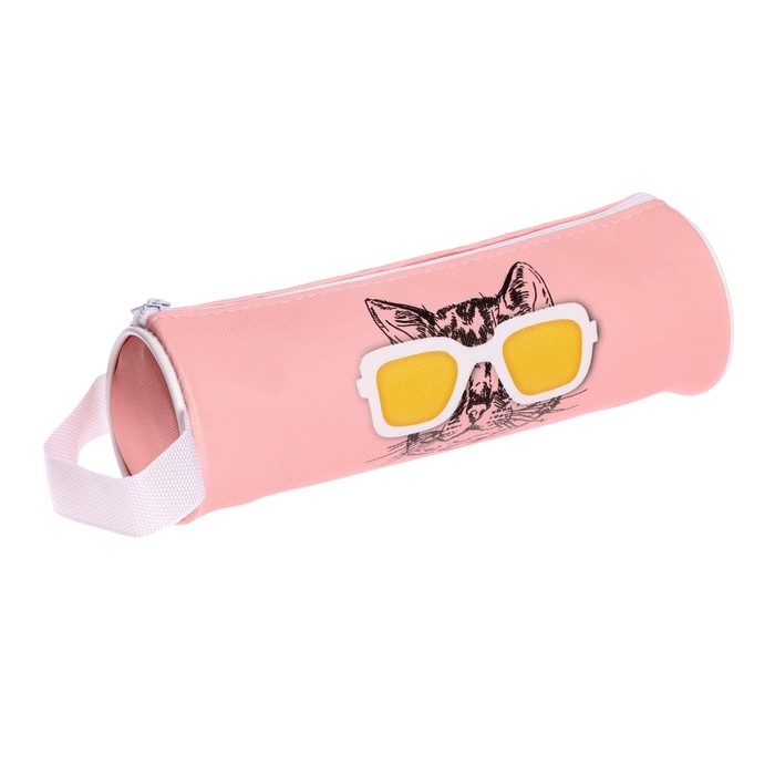 Пенал-тубус школьный на молнии, МИКС Пенал-тубус школьный на молнии, МИКС