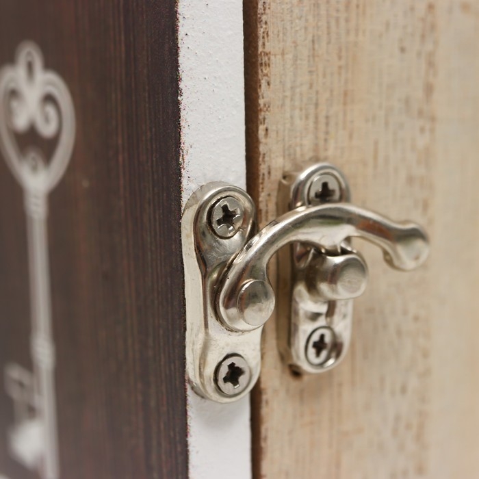 Ключница дерево 6 крючков Ключница дерево 6 крючков "Листики" 6,5х20х25 см