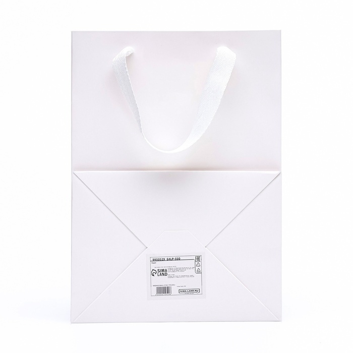 Пакет подарочный, с окном, 25 х 18 х 13 см, белый Пакет подарочный, с окном, 25 х 18 х 13 см, белый