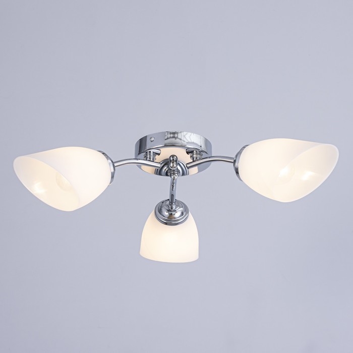 Люстра потолочная Кэтти 3х40Вт Е27 Хром 55x55x25 см Люстра потолочная Кэтти 3х40Вт Е27 Хром 55x55x25 см