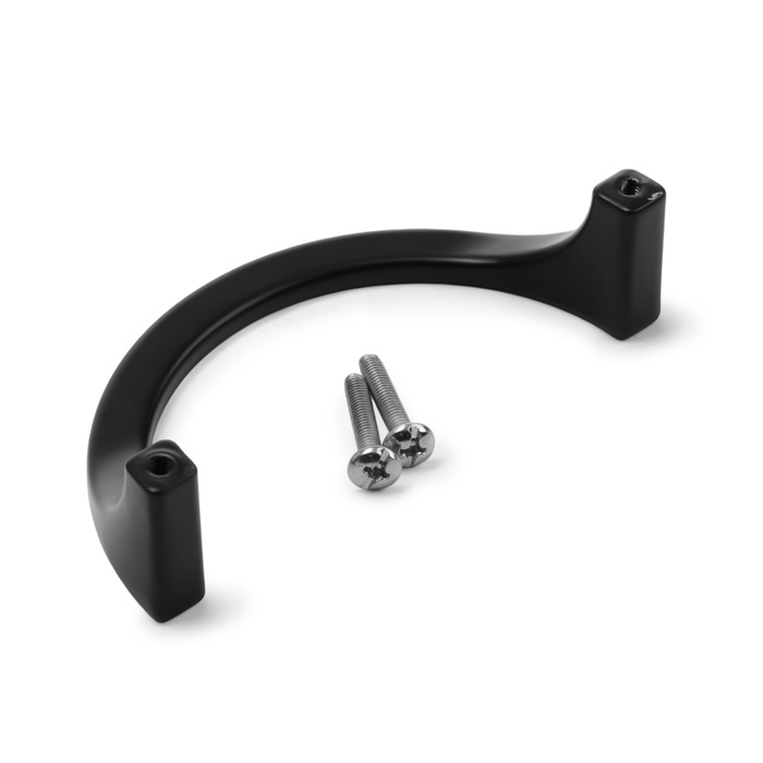 Ручка скоба CAPPIO полукруг, алюминий, м/о 96 мм, цвет чёрный Ручка скоба CAPPIO полукруг, алюминий, м/о 96 мм, цвет чёрный