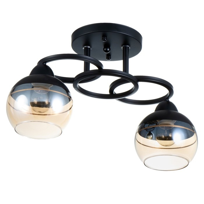 Люстра Люстра "Айрис" 2хЕ27 40Вт чёрный 42х15х23 см BayerLux