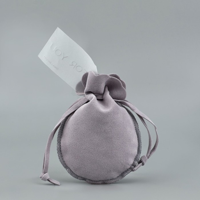 Мешок замшевый «Для тебя», серый, тиснение, 9 × 12 см Мешок замшевый «Для тебя», серый, тиснение, 9 × 12 см