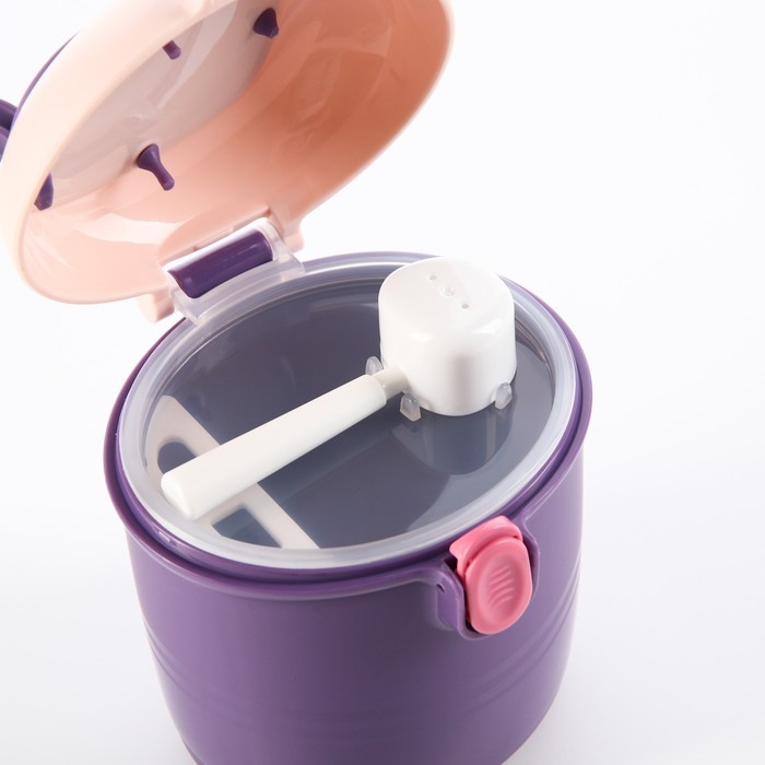 Контейнер для хранения детского питания, 440 мл=220 грамм смеси, фиолетовый