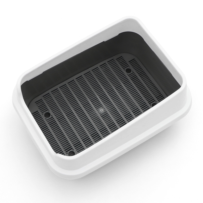 Туалет  Туалет "Сима Люкс" с сеткой и бортом 30 х 39 х 19 см, серый