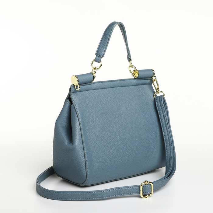 Сумка женская на магните TEXTURA, маленький размер, цвет серо-голубой Сумка женская на магните TEXTURA, маленький размер, цвет серо-голубой