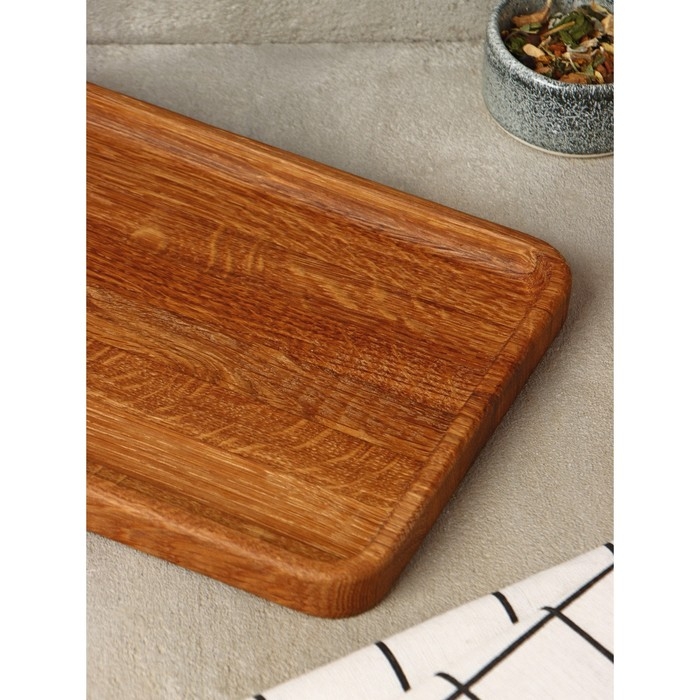 Блюдо - поднос для сервировки и подачи Adelica «Арно», 25×18×1,7 см, дуб Блюдо - поднос для сервировки и подачи Adelica «Арно», 25×18×1,7 см, дуб