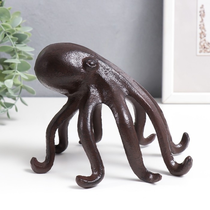 Сувенир чугун подставка Сувенир чугун подставка "Осьминог" 14х13 см
