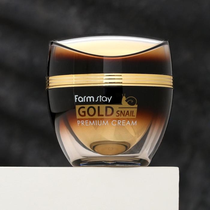 Премиальный крем для лица Farmstay, с золотом и муцином улитки, 50 мл Премиальный крем для лица Farmstay, с золотом и муцином улитки, 50 мл