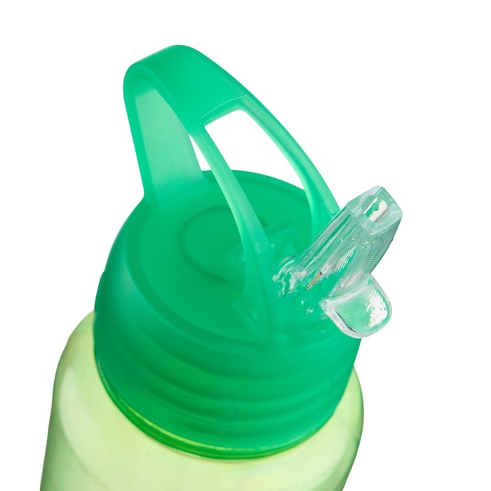 Бутылка для воды спортивная, 650 мл,  Бутылка для воды спортивная, 650 мл, "Бараолт", с поильником, 24 х 7 см, зеленая