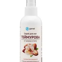 Спрей для ног Теймурова Genel G, от запаха и пота, с ароматом миндаля, 150 мл