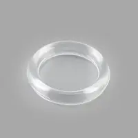 Кольцо для бретелей, пластиковое, 10 мм, 100 шт., прозрачное