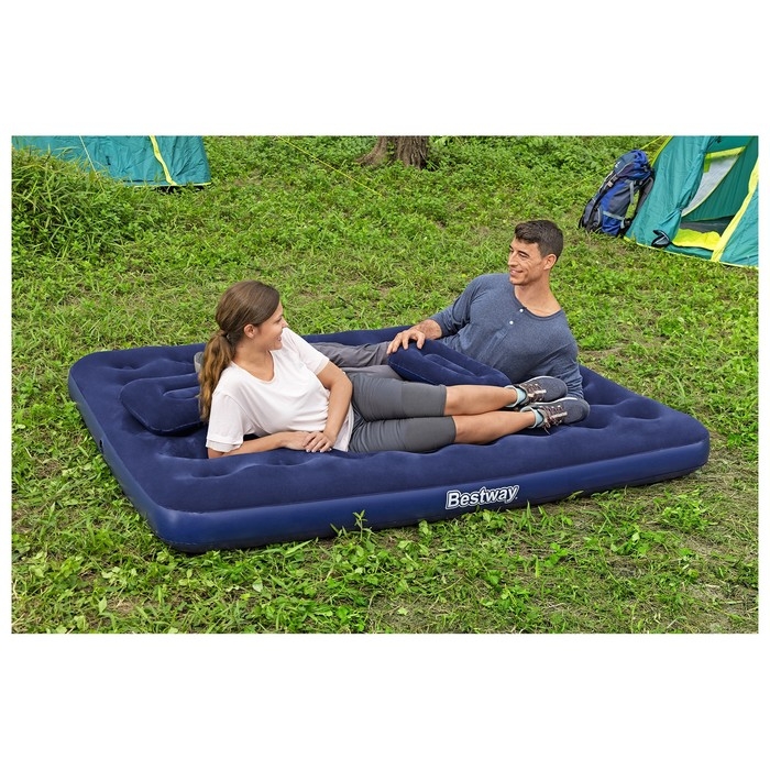 Матрас надувной Pavillo, 203 х 152 х 22 см, ручной насос, 2 подушки, 67374 Bestway Матрас надувной Pavillo, 203 х 152 х 22 см, ручной насос, 2 подушки, 67374 Bestway