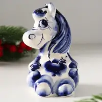Сувенир Лошадка Маруся, 10х6х6,5см, гжель