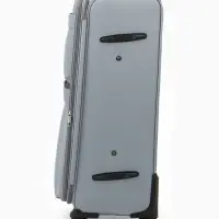 Чемодан на колёсах TEXTURA, кодовый замок, с увеличением, 47&times;30&times;78 см, 28", серый