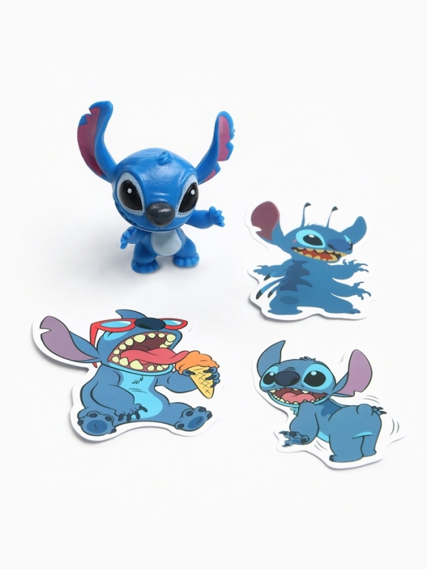 Фигурка-сюрприз «Космический друг Стич», коллекционная, 3 стикера в комплекте Фигурка-сюрприз «Космический друг Стич», коллекционная, 3 стикера в комплекте
