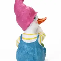 Садовая фигура из полистоуна &laquo;Утёнок с лейкой&raquo;, 10&times;5.5&times;16 см