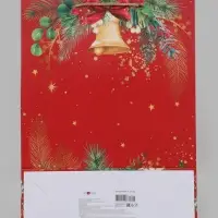Пакет подарочный &laquo;Новогодний звон&raquo;, 33&times;10&times;42.5 см