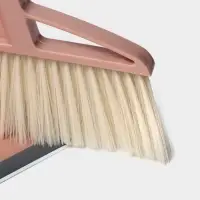 Щётка для пола Доляна: щётка 23&times;88 см, совок 26&times;26&times;73 см, бежевая