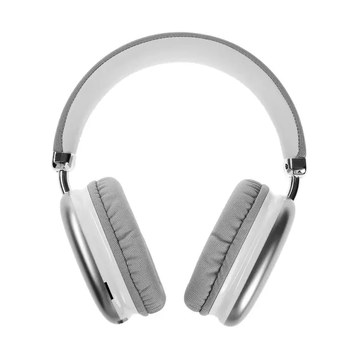 Наушники беспроводные, полноразмерные, RX-8, Bluetooth 5.3, с шумоподавлением, с микрофоном, AUX, 400 мАч, серебристые