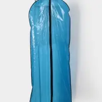 Чехол для одежды Доляна, 60&times;160 см, цвет синий, прозрачный