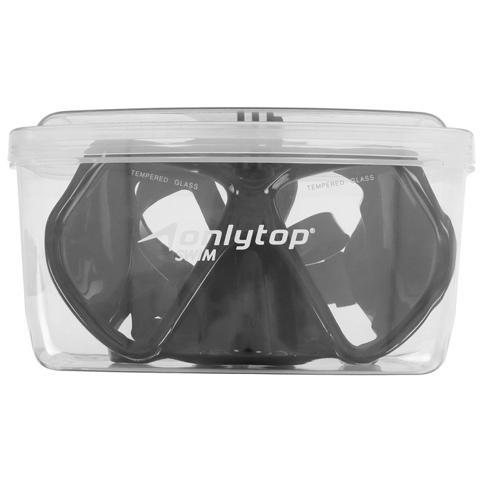 Маска для дайвинга ONLYTOP с креплением для камеры, цвет чёрный Маска для дайвинга ONLYTOP с креплением для камеры, цвет чёрный