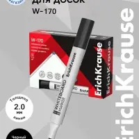 Маркер для досок ErichKrause W-170, 2.0 мм, чернила на спиртовой основе, чёрный